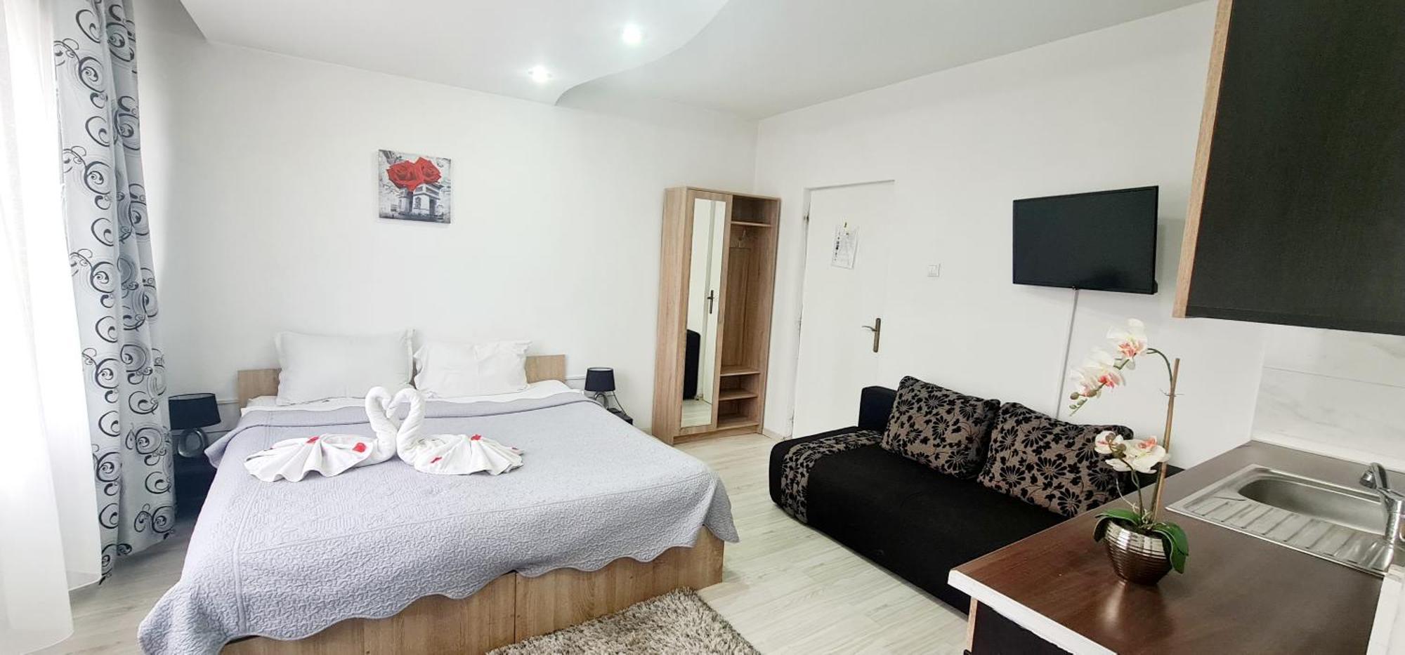 Pensiunea Red Rose Apartments ทิมิชัวรา ภายนอก รูปภาพ