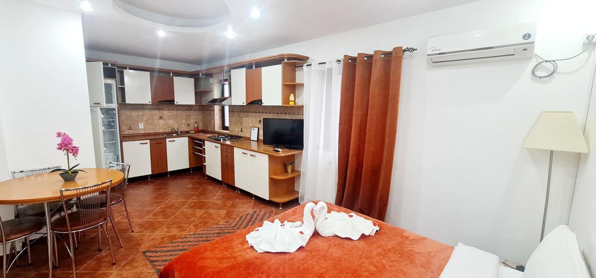 Pensiunea Red Rose Apartments ทิมิชัวรา ภายนอก รูปภาพ
