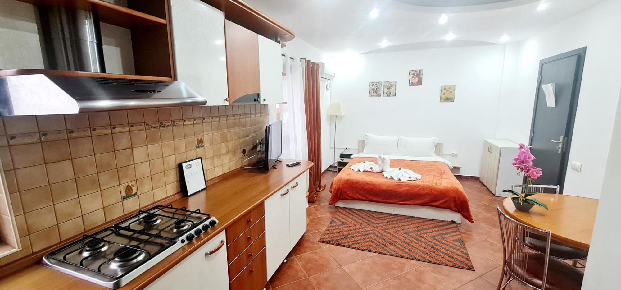 Pensiunea Red Rose Apartments ทิมิชัวรา ภายนอก รูปภาพ